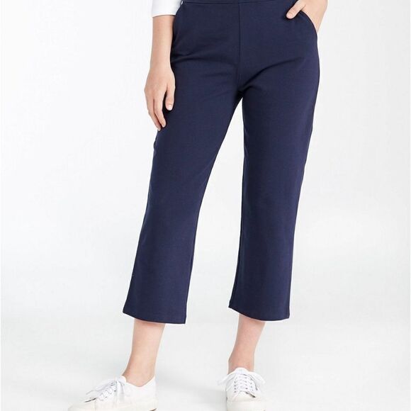 LL Bean Chinos Favorite Fit Capri Cropped Pants Blue - Picture 6 of 6